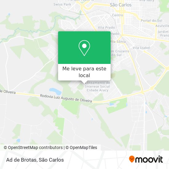 Ad de Brotas mapa