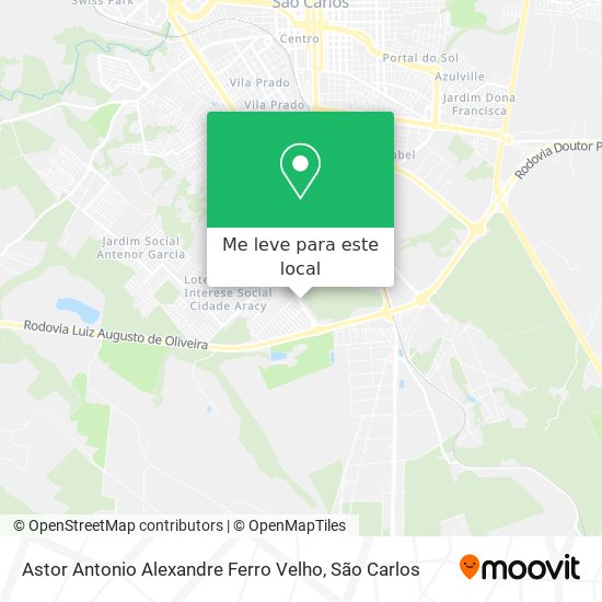 Astor Antonio Alexandre Ferro Velho mapa