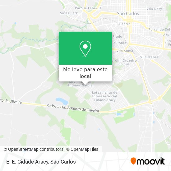 E. E. Cidade Aracy mapa