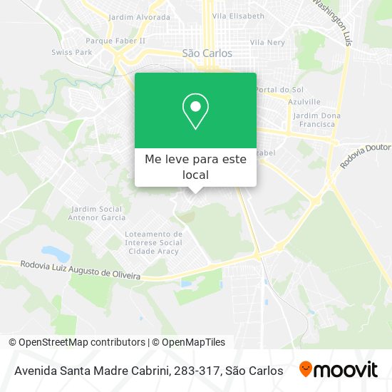 Avenida Santa Madre Cabrini, 283-317 mapa