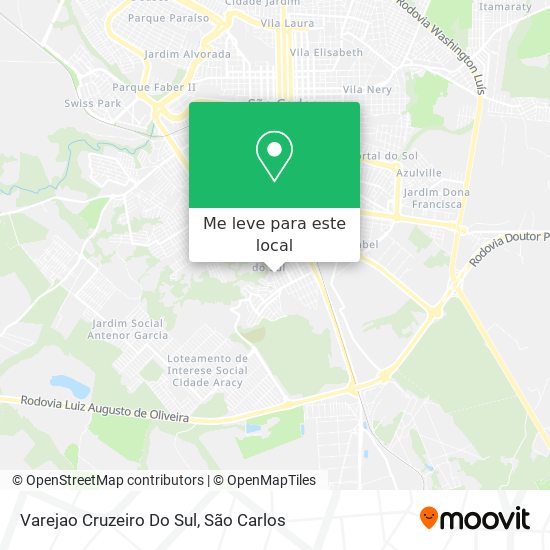 Varejao Cruzeiro Do Sul mapa