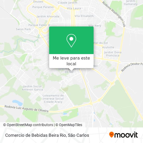 Comercio de Bebidas Beira Rio mapa