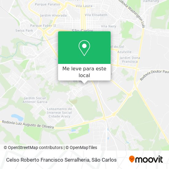 Celso Roberto Francisco Serralheria mapa
