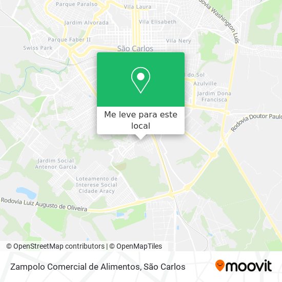 Zampolo Comercial de Alimentos mapa