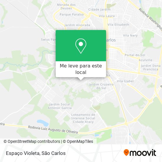Espaço Violeta mapa