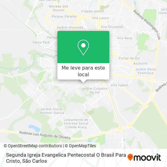 Segunda Igreja Evangelica Pentecostal O Brasil Para Cristo mapa