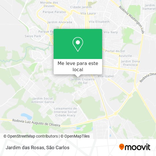 Jardim das Rosas mapa