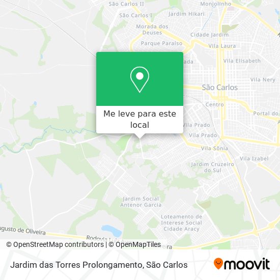 Jardim das Torres Prolongamento mapa