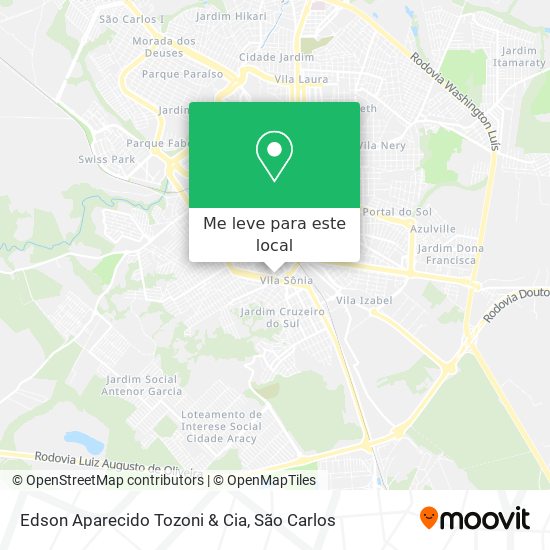 Edson Aparecido Tozoni & Cia mapa
