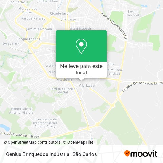 Genius Brinquedos Industrial mapa