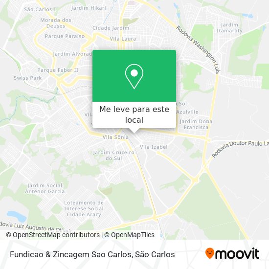 Fundicao & Zincagem Sao Carlos mapa
