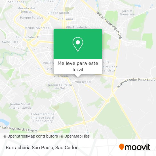 Borracharia São Paulo mapa
