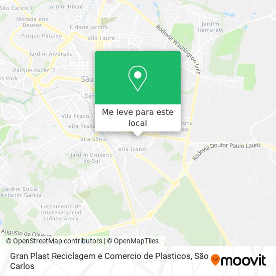 Gran Plast Reciclagem e Comercio de Plasticos mapa