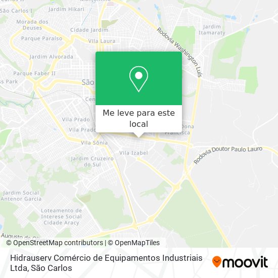 Hidrauserv Comércio de Equipamentos Industriais Ltda mapa