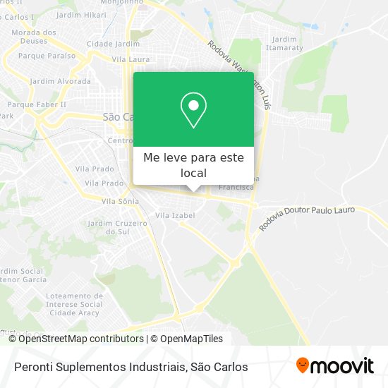 Peronti Suplementos Industriais mapa