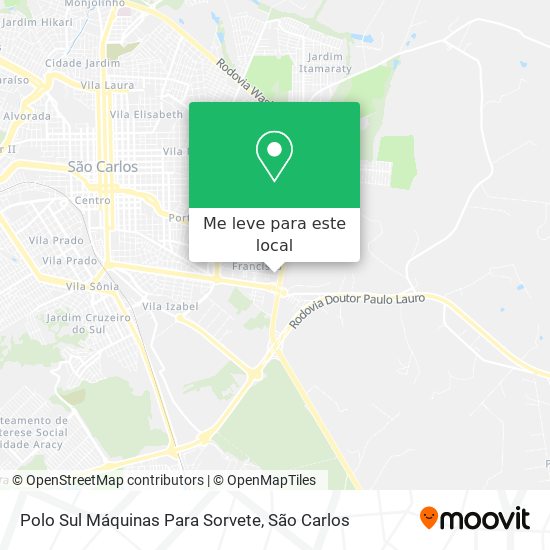 Polo Sul Máquinas Para Sorvete mapa