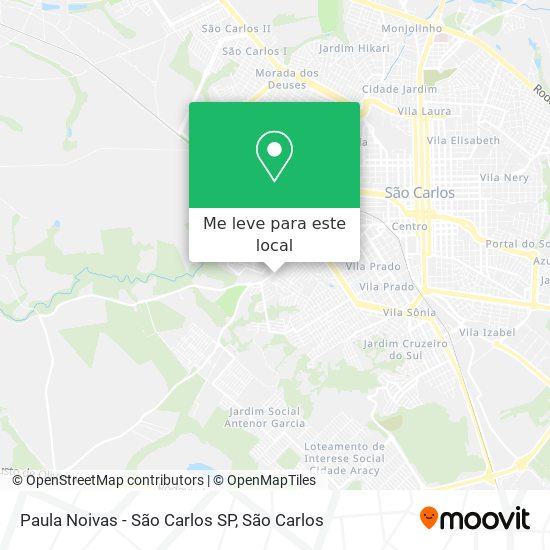 Paula Noivas - São Carlos SP mapa
