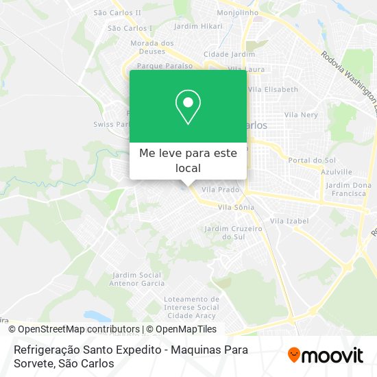 Refrigeração Santo Expedito - Maquinas Para Sorvete mapa