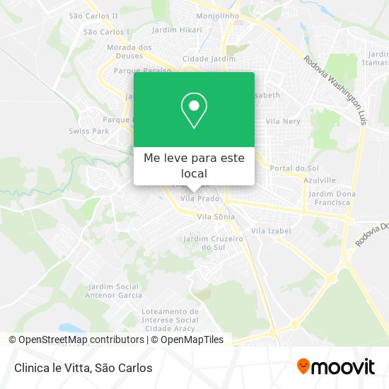 Clinica le Vitta mapa