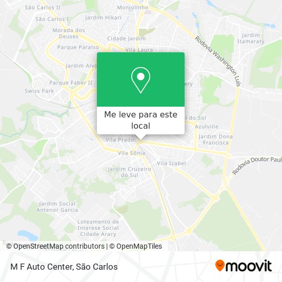 M F Auto Center mapa