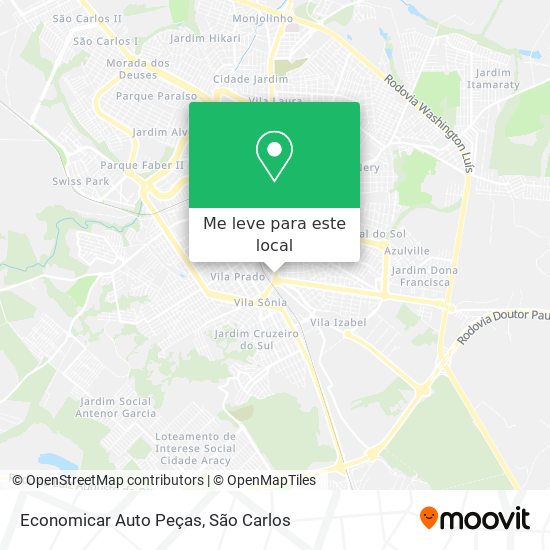 Economicar Auto Peças mapa