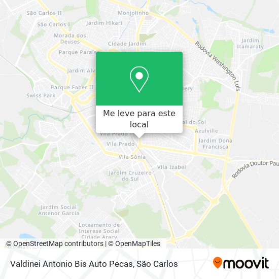 Valdinei Antonio Bis Auto Pecas mapa