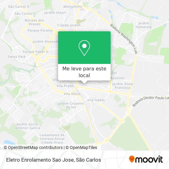 Eletro Enrolamento Sao Jose mapa