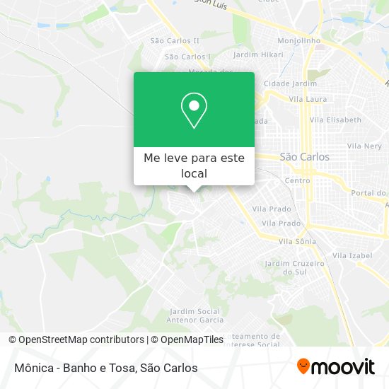 Mônica - Banho e Tosa mapa