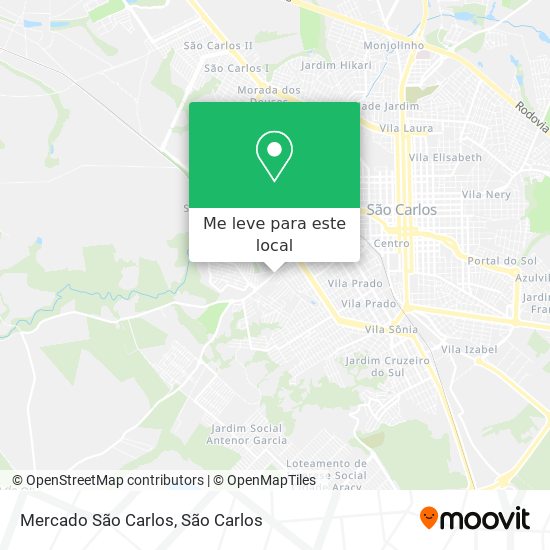 Mercado São Carlos mapa
