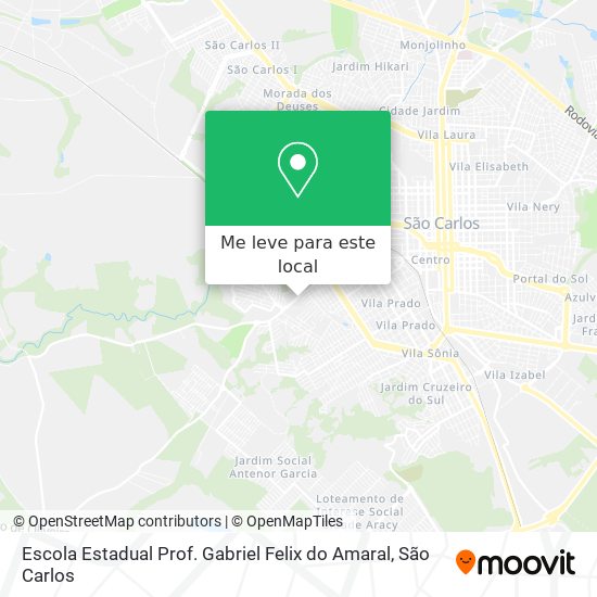 Escola Estadual Prof. Gabriel Felix do Amaral mapa