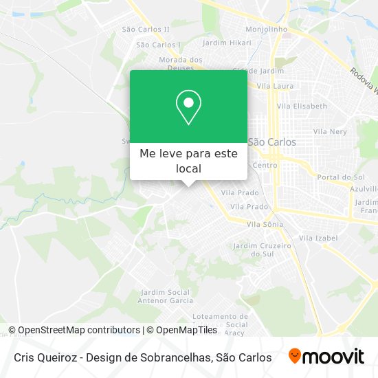 Cris Queiroz - Design de Sobrancelhas mapa
