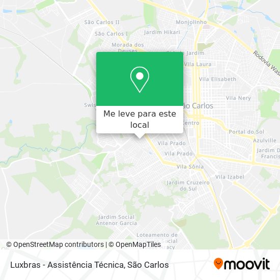 Luxbras - Assistência Técnica mapa
