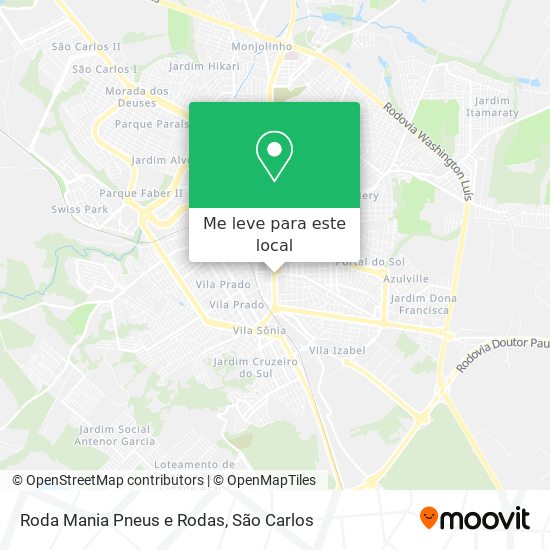 Roda Mania Pneus e Rodas mapa
