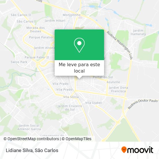 Lidiane Silva mapa