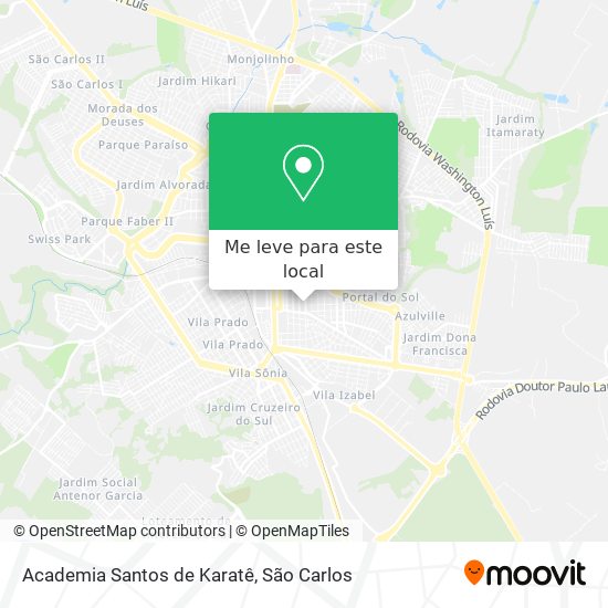 Academia Santos de Karatê mapa