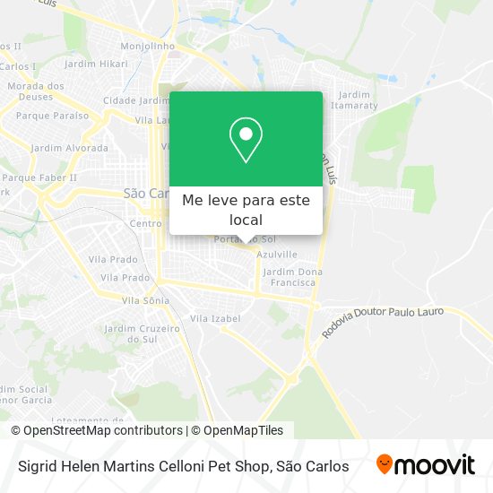 Sigrid Helen Martins Celloni Pet Shop mapa