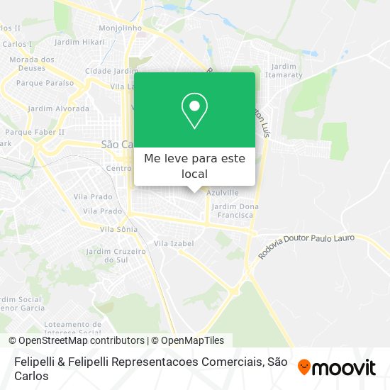 Felipelli & Felipelli Representacoes Comerciais mapa