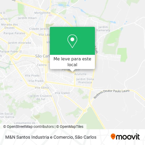 M&N Santos Industria e Comercio mapa