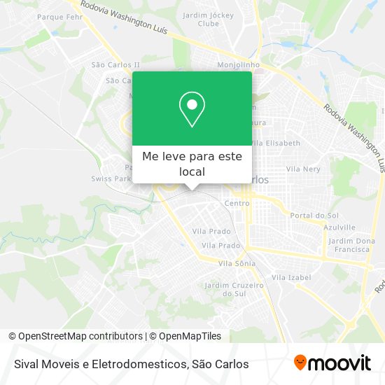 Sival Moveis e Eletrodomesticos mapa