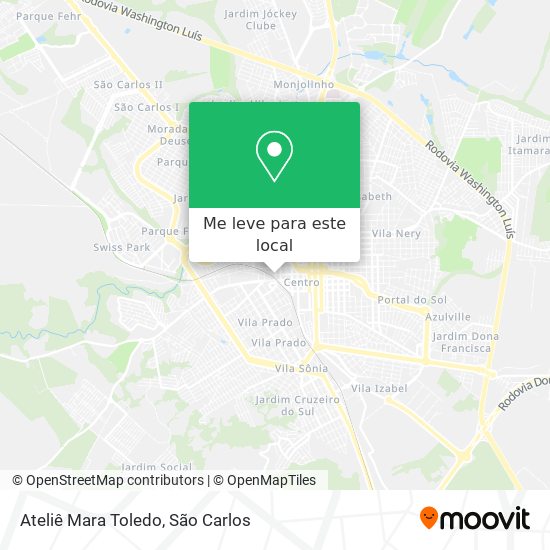 Ateliê Mara Toledo mapa