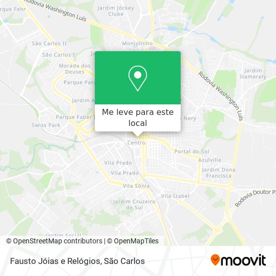 Fausto Jóias e Relógios mapa