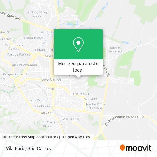 Vila Faria mapa