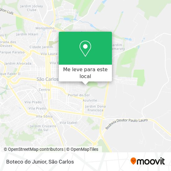 Boteco do Junior mapa