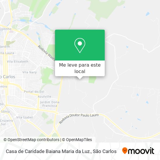 Casa de Caridade Baiana Maria da Luz. mapa