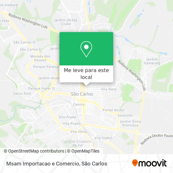 Msam Importacao e Comercio mapa