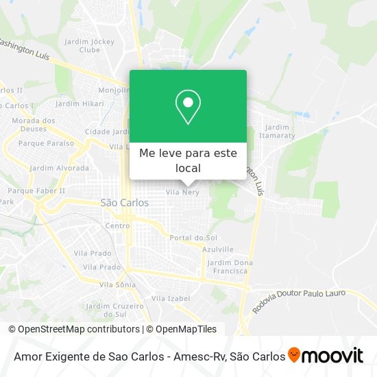 Amor Exigente de Sao Carlos - Amesc-Rv mapa