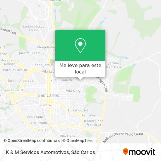 K & M Servicos Automotivos mapa