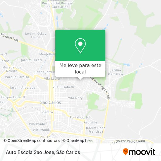 Auto Escola Sao Jose mapa