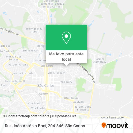 Rua João Antônio Boni, 204-346 mapa