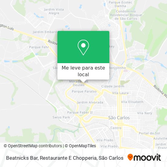 Beatnicks Bar, Restaurante E Chopperia mapa